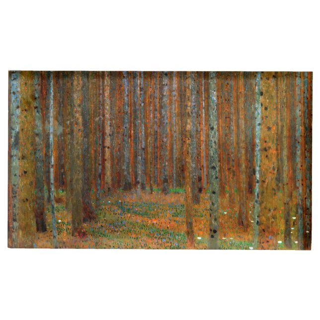 Gustav Klimt - Tannenwald Pine Forest Place Card Holder (Front)
