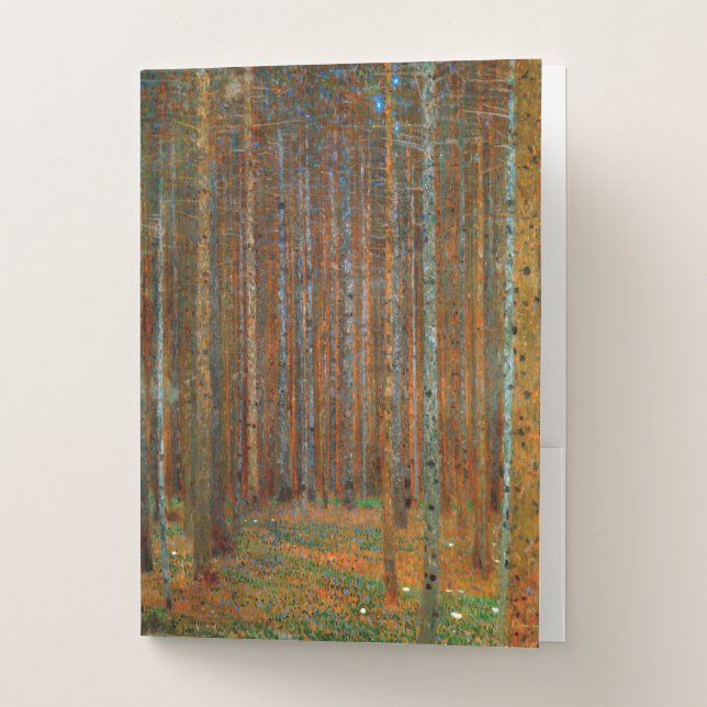 Gustav Klimt - Tannenwald Pine Forest Pocket Folder (Front)