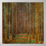 Gustav Klimt - Tannenwald Pine Forest Poster<br><div class="desc">Fir Forest / Tannenwald Pine Forest - Gustav Klimt,  Oil on Canvas,  1902</div>