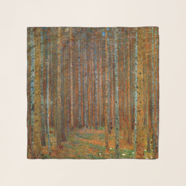 Gustav Klimt - Tannenwald Pine Forest Scarf (Front)