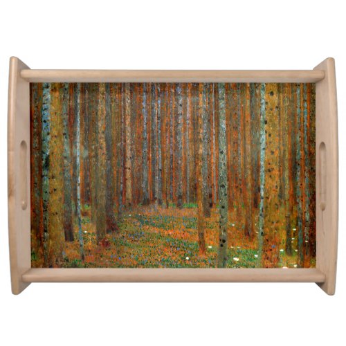 Gustav Klimt _ Tannenwald Pine Forest Serving Tray