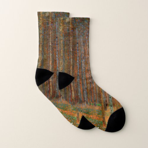 Gustav Klimt _ Tannenwald Pine Forest Socks