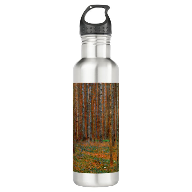 Gustav Klimt - Tannenwald Pine Forest Stainless Steel Water Bottle (Front)