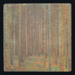 Gustav Klimt - Tannenwald Pine Forest Stone Coaster<br><div class="desc">Fir Forest / Tannenwald Pine Forest - Gustav Klimt,  Oil on Canvas,  1902</div>