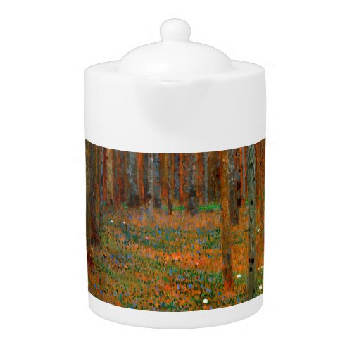 Gustav Klimt _ Tannenwald Pine Forest Teapot