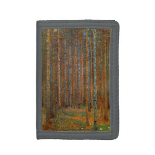 Gustav Klimt - Tannenwald Pine Forest Tri-fold Wallet