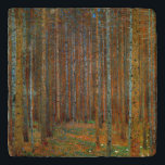 Gustav Klimt - Tannenwald Pine Forest Trivet<br><div class="desc">Fir Forest / Tannenwald Pine Forest - Gustav Klimt,  Oil on Canvas,  1902</div>
