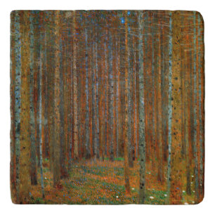 Gustav Klimt - Tannenwald Pine Forest Trivet