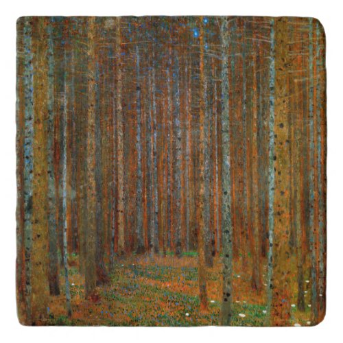 Gustav Klimt _ Tannenwald Pine Forest Trivet
