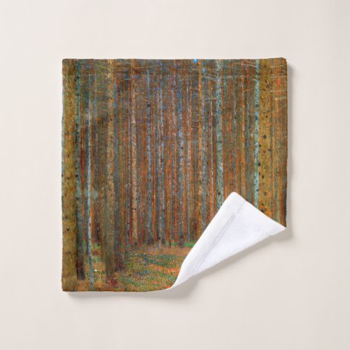 Gustav Klimt _ Tannenwald Pine Forest Wash Cloth