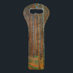 Gustav Klimt - Tannenwald Pine Forest Wine Bag<br><div class="desc">Fir Forest / Tannenwald Pine Forest - Gustav Klimt,  Oil on Canvas,  1902</div>