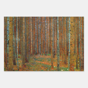 Gustav Klimt - Tannenwald Pine Forest Wrapping Paper Sheets