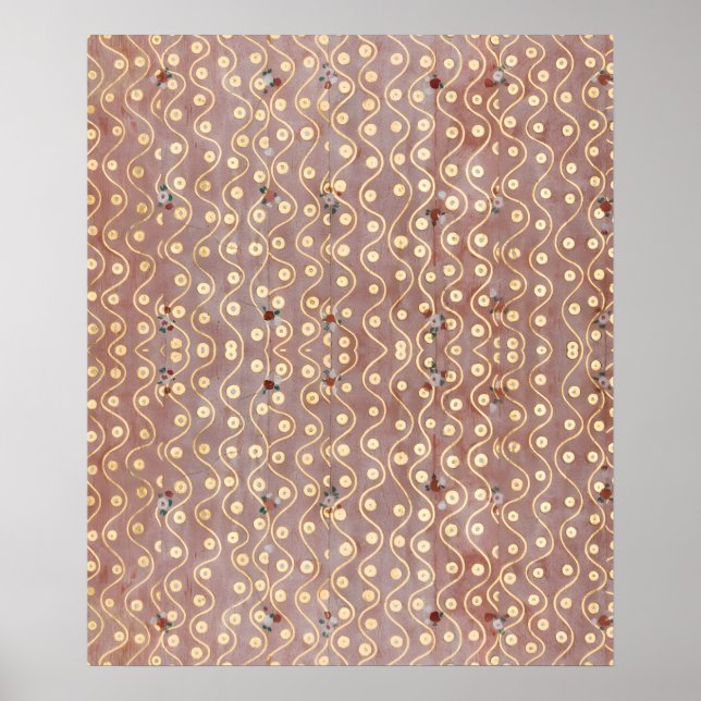 Gustav Klimt -  The angels choir dress Pattern Poster (Front)