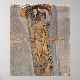 Gustav Klimt - The Beethoven Frieze Poster