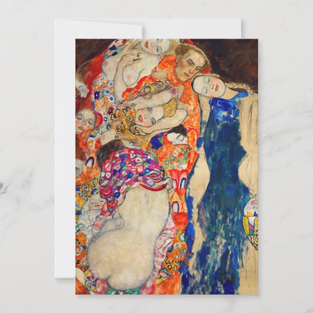 Gustav Klimt - The Bride (unfinished) Invitation (Front)