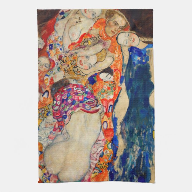 Gustav Klimt - The Bride (unfinished) Kitchen Towel (Vertical)