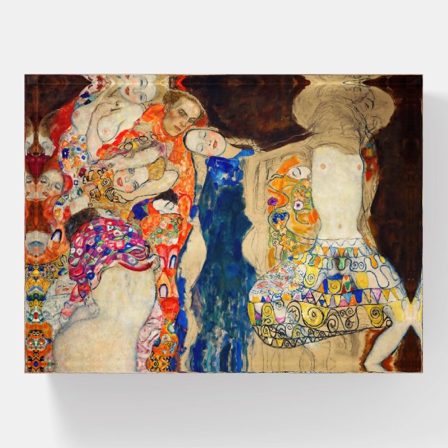 Gustav Klimt - The Bride (unfinished) Paperweight (Front)