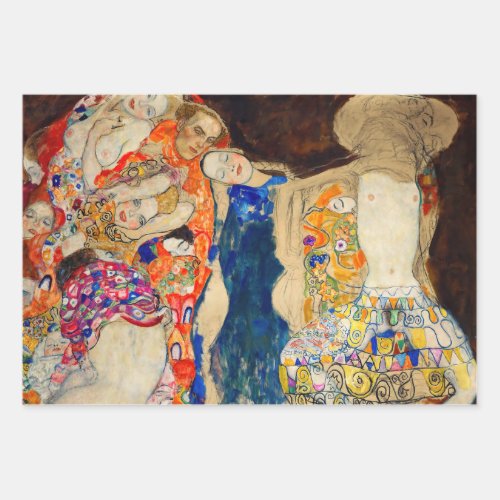Gustav Klimt _ The Bride unfinished Wrapping Paper Sheets