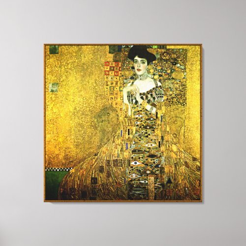 Gustav Klimt The Golden Lady On Cloth Canvas Print
