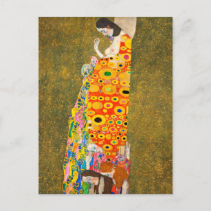 Gustav Klimt The Hope II, Die Hoffnung II Postcard