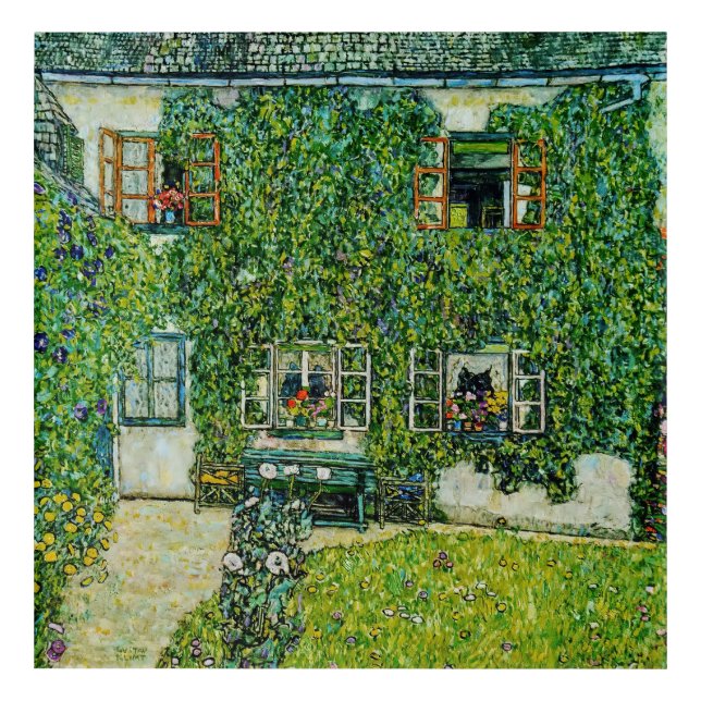 Gustav Klimt - The House of Guardaboschi Acrylic Print (Front)