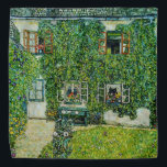 Gustav Klimt - The House of Guardaboschi Bandana<br><div class="desc">The House of Guardaboschi / House in Weissenbach of Attersee Lake - Gustav Klimt,  Oil on Canvas,  1912</div>