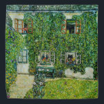 Gustav Klimt - The House of Guardaboschi Bandana<br><div class="desc">The House of Guardaboschi / House in Weissenbach of Attersee Lake - Gustav Klimt,  Oil on Canvas,  1912</div>