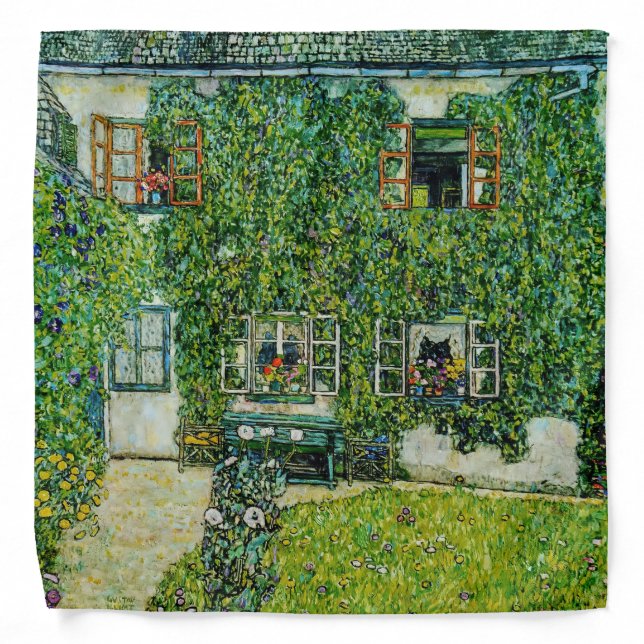 Gustav Klimt - The House of Guardaboschi Bandana (Front)