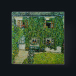 Gustav Klimt - The House of Guardaboschi Button<br><div class="desc">The House of Guardaboschi / House in Weissenbach of Attersee Lake - Gustav Klimt, Oil on Canvas, 1912</div>