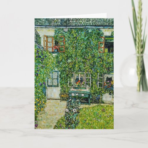 Gustav Klimt _ The House of Guardaboschi Card