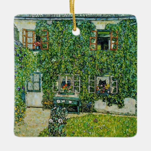 Gustav Klimt _ The House of Guardaboschi Ceramic Ornament