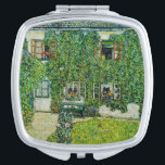 Gustav Klimt - The House of Guardaboschi Compact Mirror<br><div class="desc">The House of Guardaboschi / House in Weissenbach of Attersee Lake - Gustav Klimt,  Oil on Canvas,  1912</div>