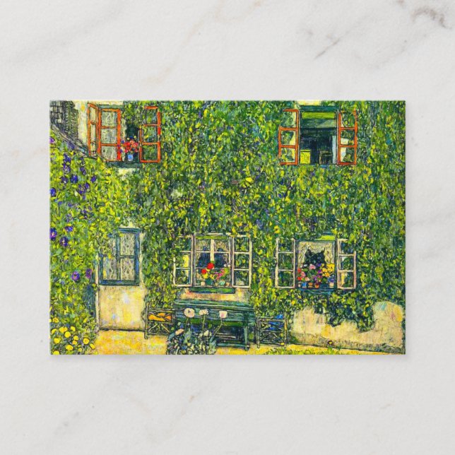 Gustav Klimt The House of Guardaboschi Enclosure Card (Front)