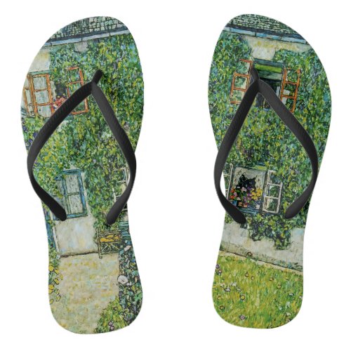Gustav Klimt _ The House of Guardaboschi Flip Flops