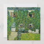 Gustav Klimt - The House of Guardaboschi Invitation<br><div class="desc">The House of Guardaboschi / House in Weissenbach of Attersee Lake - Gustav Klimt,  Oil on Canvas,  1912</div>