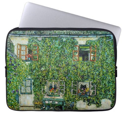 Gustav Klimt _ The House of Guardaboschi Laptop Sleeve