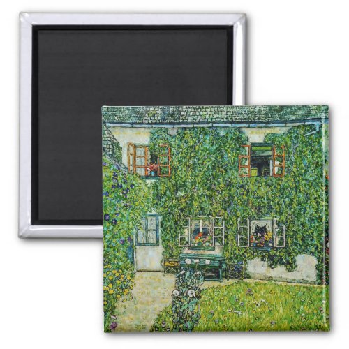 Gustav Klimt _ The House of Guardaboschi Magnet