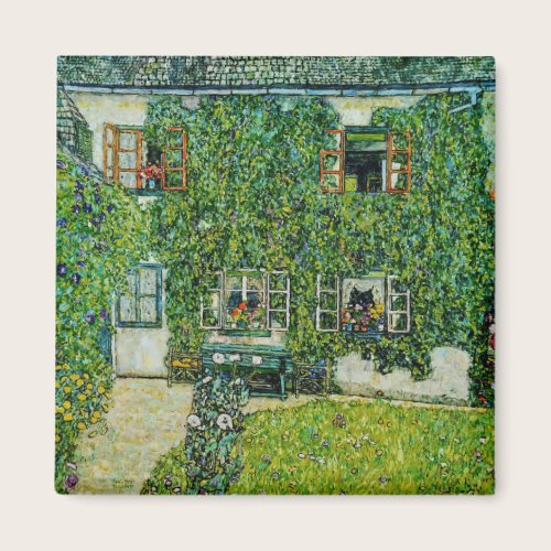 Gustav Klimt - The House of Guardaboschi Magnet