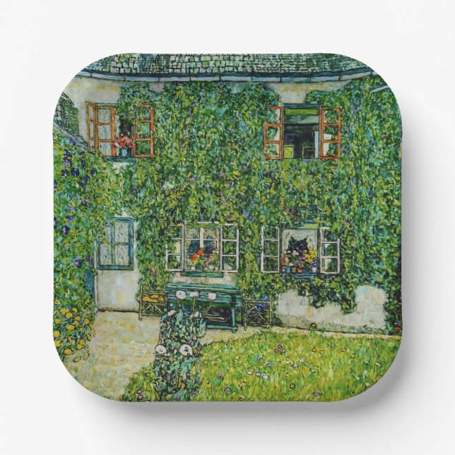 Gustav Klimt - The House of Guardaboschi Paper Plates (Front)