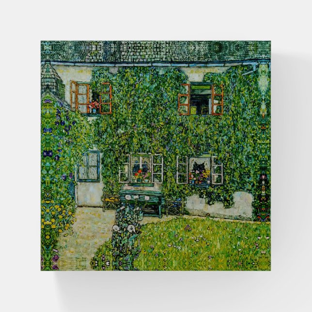 Gustav Klimt - The House of Guardaboschi Paperweight (Front)