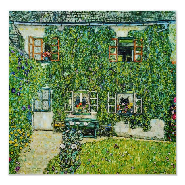 Gustav Klimt - The House of Guardaboschi Photo Print (Front)