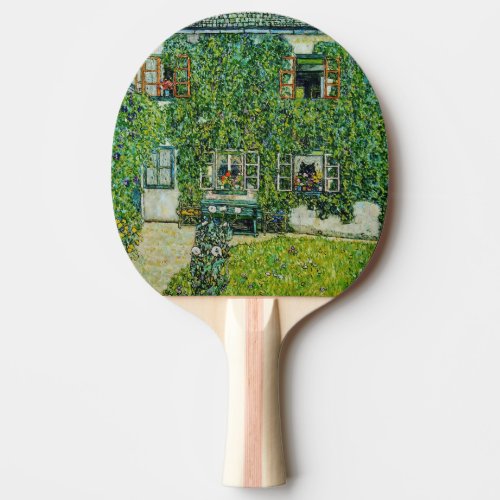 Gustav Klimt _ The House of Guardaboschi Ping Pong Paddle