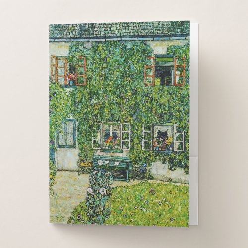 Gustav Klimt _ The House of Guardaboschi Pocket Folder