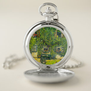 Gustav Klimt The House of Guardaboschi Pocket Watch