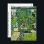 Gustav Klimt - The House of Guardaboschi Postcard<br><div class="desc">The House of Guardaboschi / House in Weissenbach of Attersee Lake - Gustav Klimt, Oil on Canvas, 1912</div>