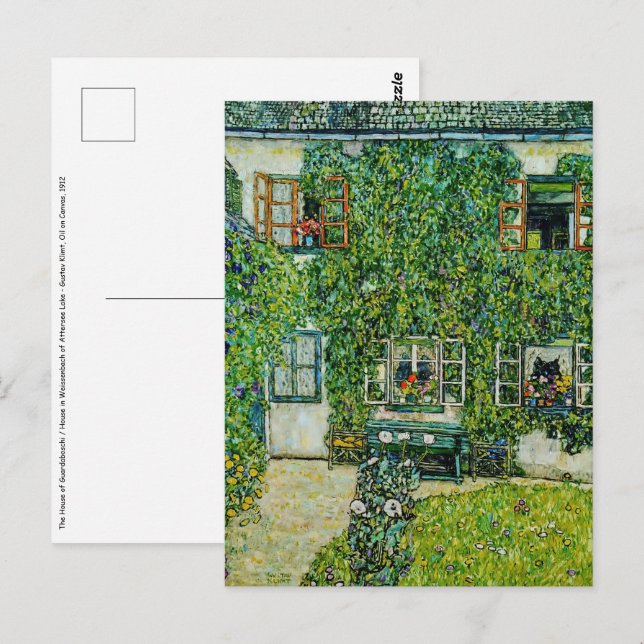 Gustav Klimt - The House of Guardaboschi Postcard (Front/Back)