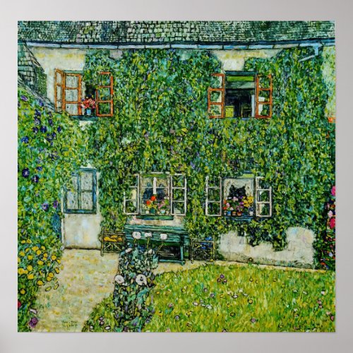 Gustav Klimt _ The House of Guardaboschi Poster