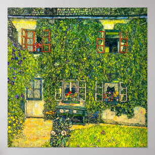Gustav Klimt The House of Guardaboschi Poster