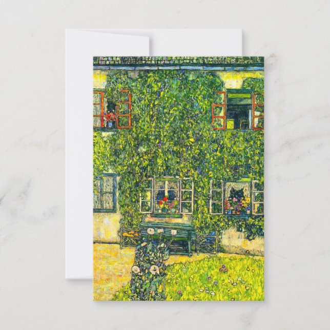 Gustav Klimt The House of Guardaboschi RSVP Card (Front)