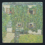 Gustav Klimt - The House of Guardaboschi Stone Coaster<br><div class="desc">The House of Guardaboschi / House in Weissenbach of Attersee Lake - Gustav Klimt,  Oil on Canvas,  1912</div>